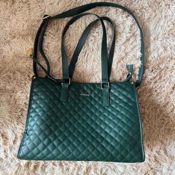 Green Quilted Lunchbox Tote Bag - Picture 1 of 6